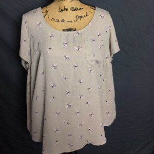 Torrid button up back blouse